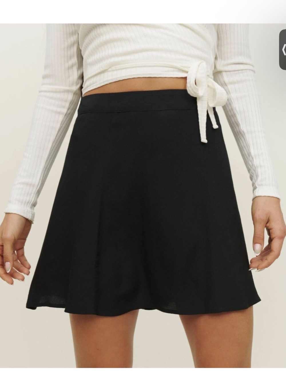 Reformation Flared Skater Skirt A-Line Classic Everyday Style Size 6